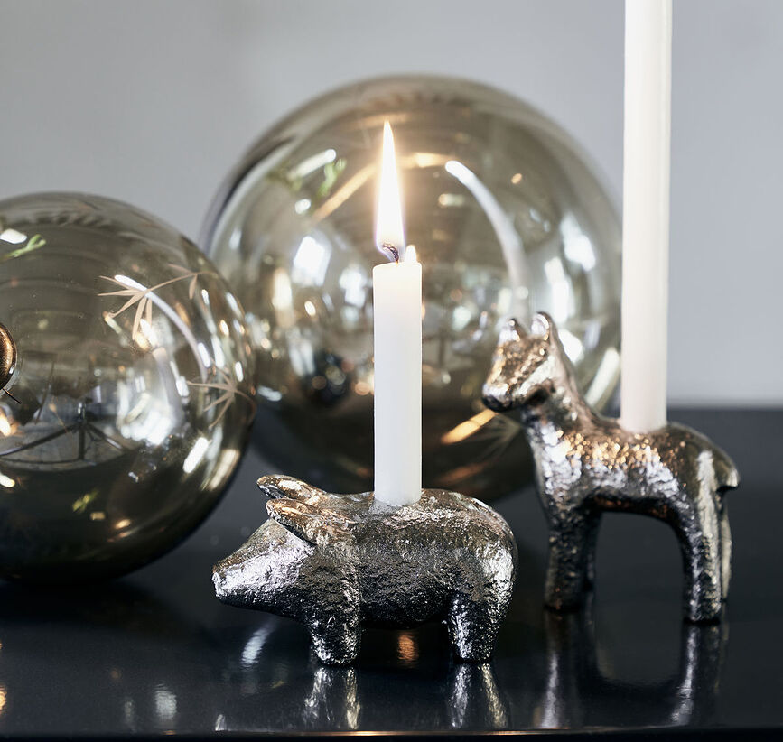 House Doctor Svijećnjak za klasičnu svijeću motiv konja