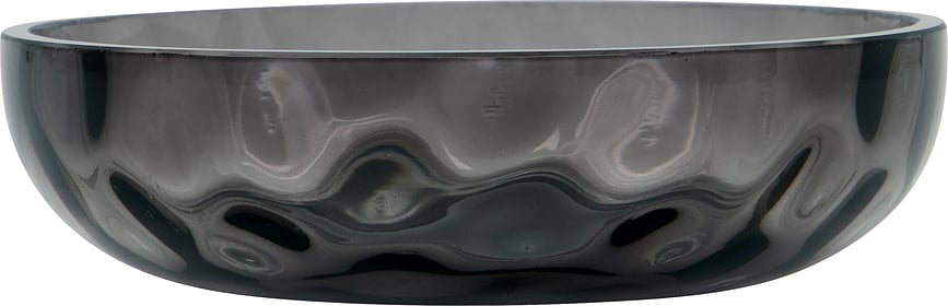 Jabonera de cristal HDWah, gris