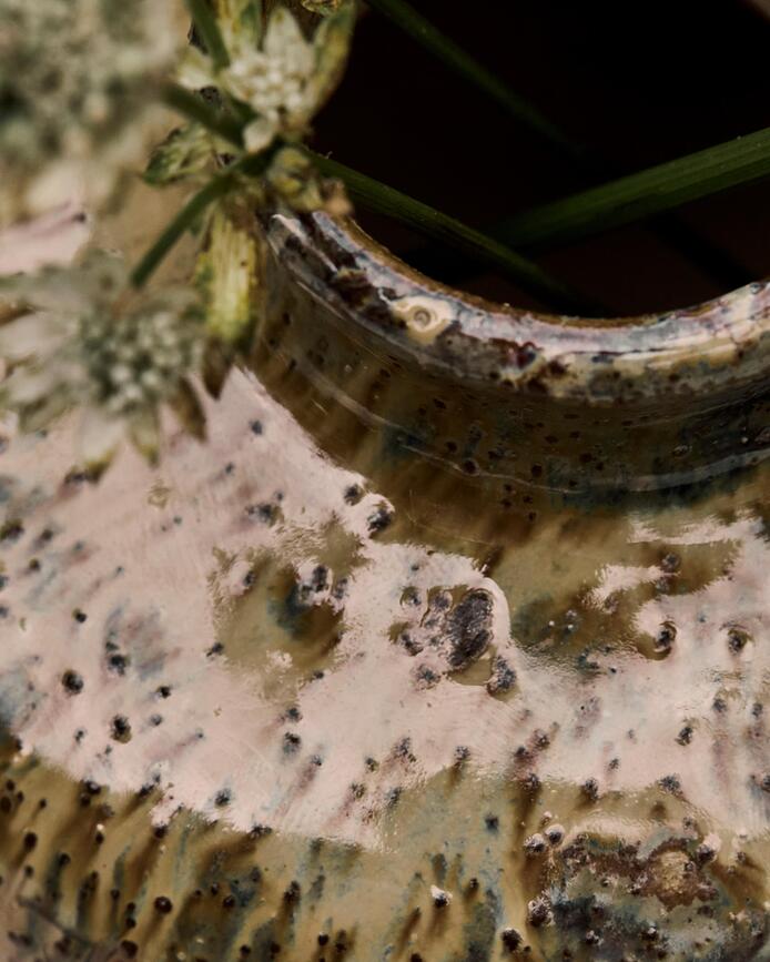 Jarrón Bodi, 8,5 cm, marrón