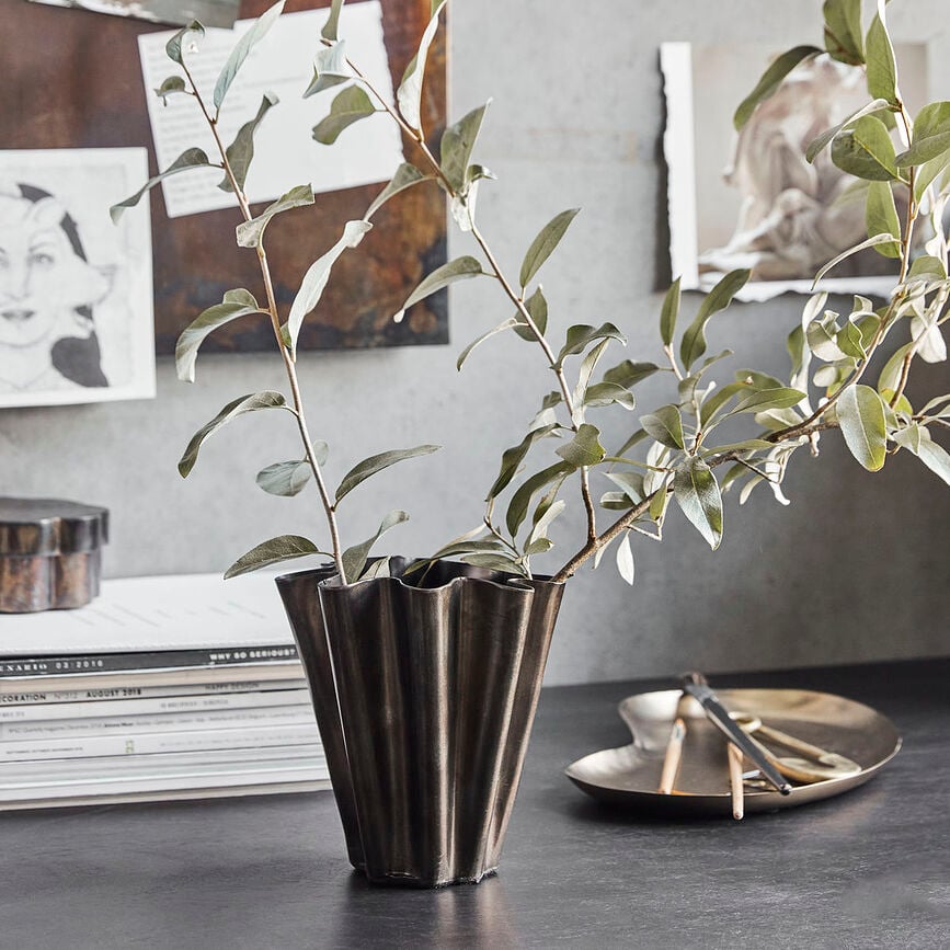 Jarrón Flood, bronce antiguo