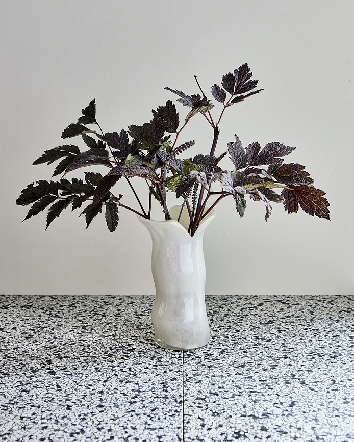 Jarrón HDCuff, 24 cm, crema