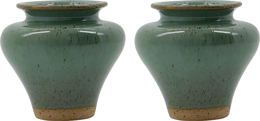 Jarrones HDKolo, verdes, 2 unidades