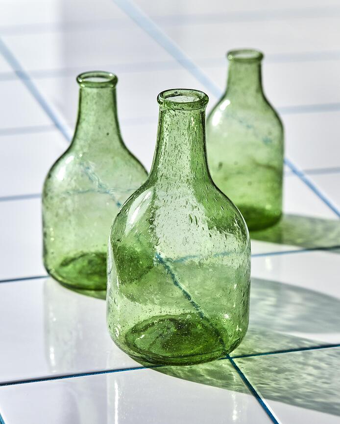 Jarrones Plea, verdes, Pack de 3 unidades