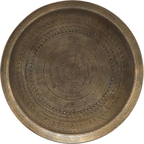 Jhansi Tablett 29 cm Antik-Messing