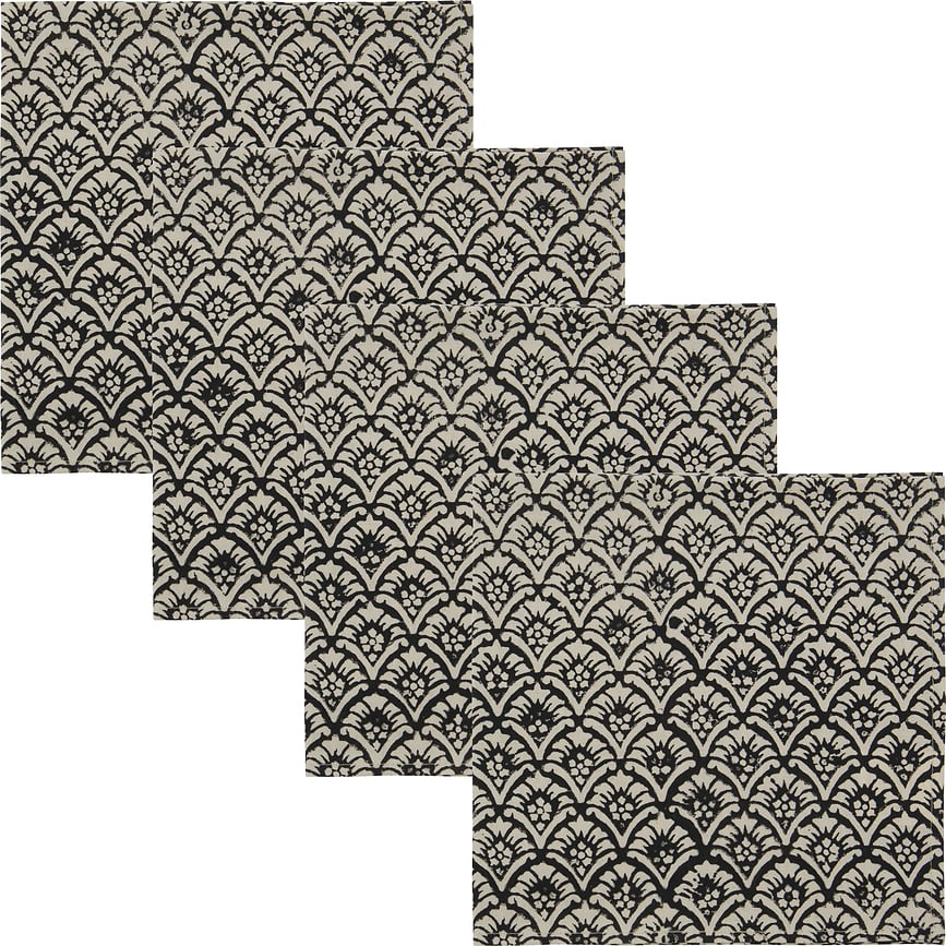 Join Salvete platnene 40x40 cm crno-bijele 4 kom.