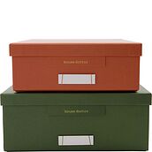 Keep Storage boxes orange and green 2 pcs