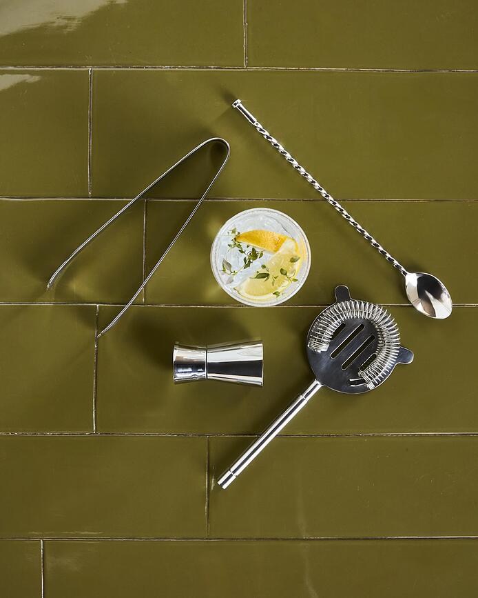 Kett Barmanski set, 4-delni, srebrn