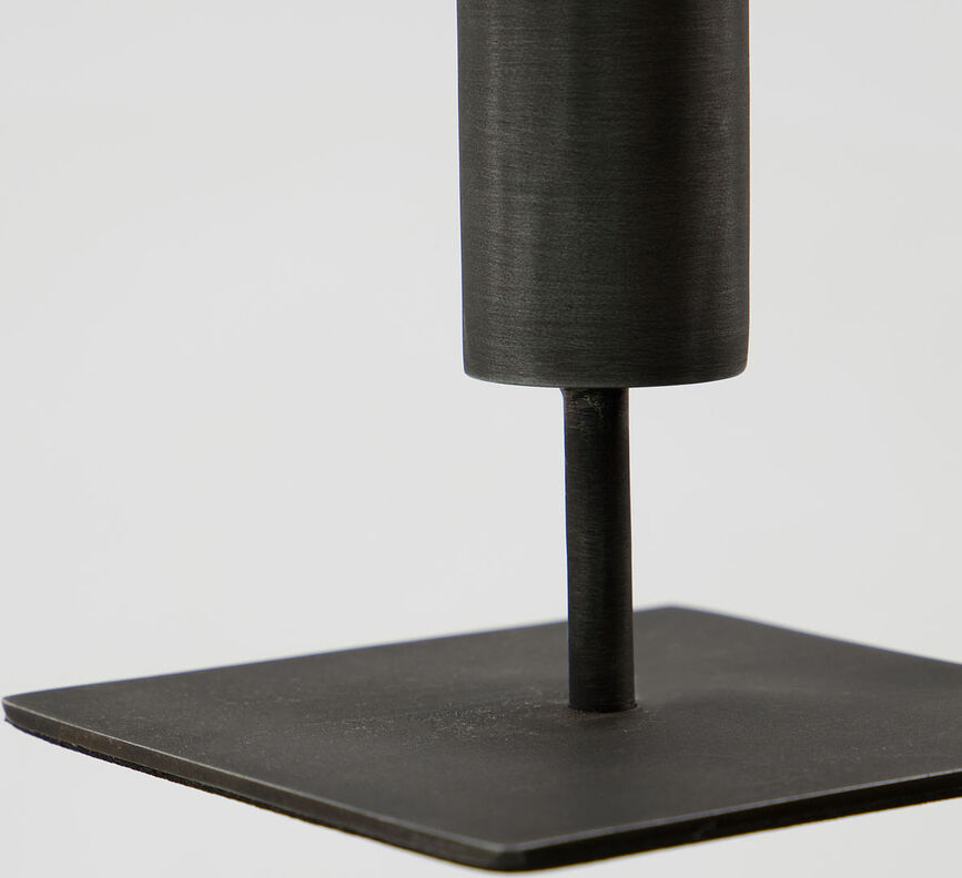 Kolo Bougeoir pour bougie chandelle, 26 cm, noir