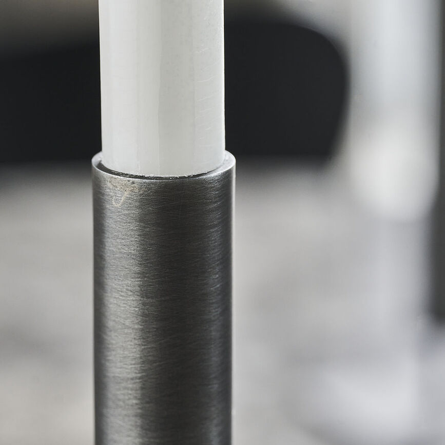 Kolo Svečnik za klasično svečo, 26 cm, črn