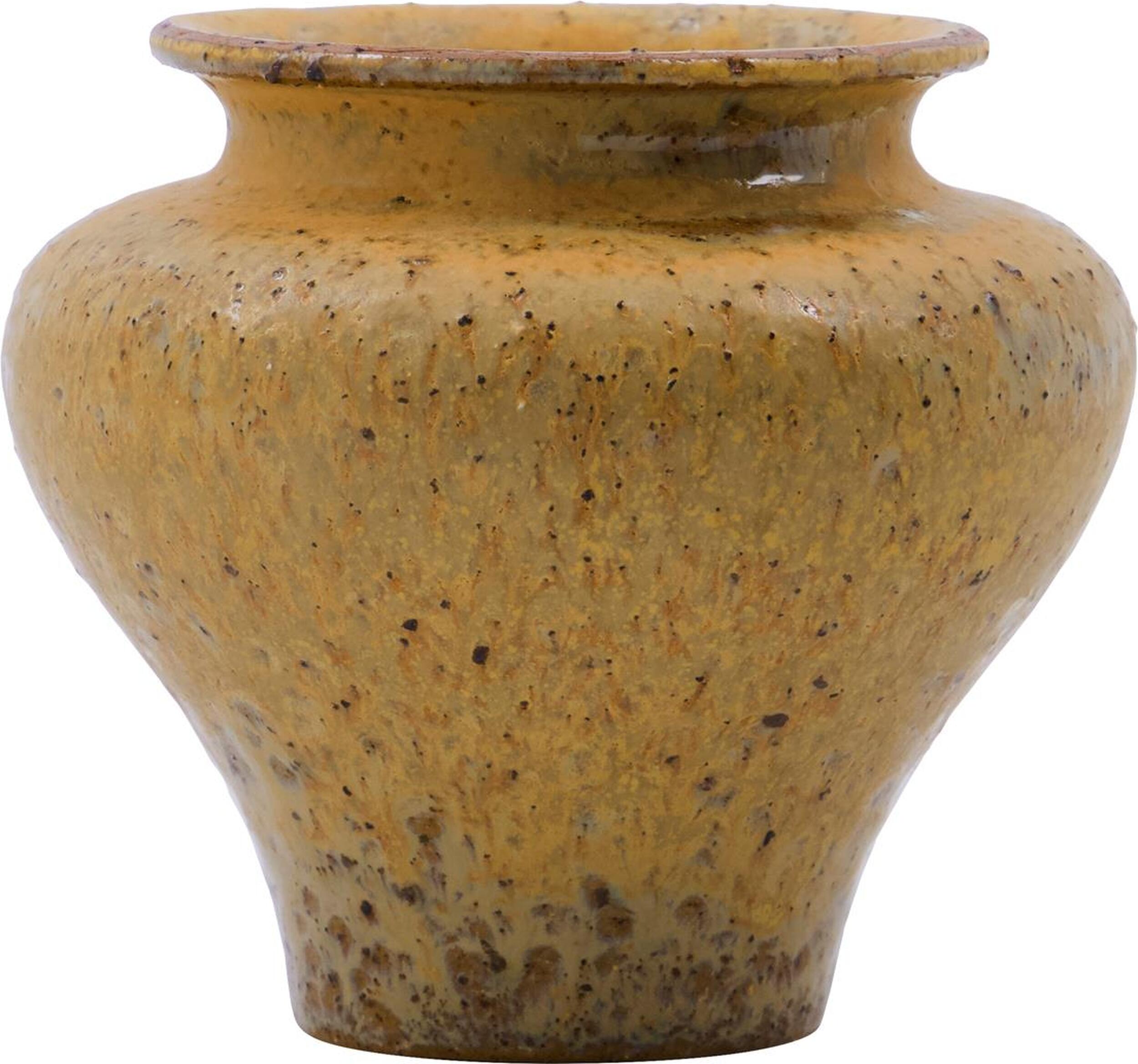 Kolo Vase 8,5 cm senffarbig