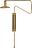 Lampada da muro Swing color ottone