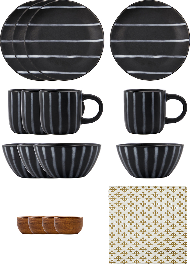 Line Set de petit-déjeuner 17 pièces