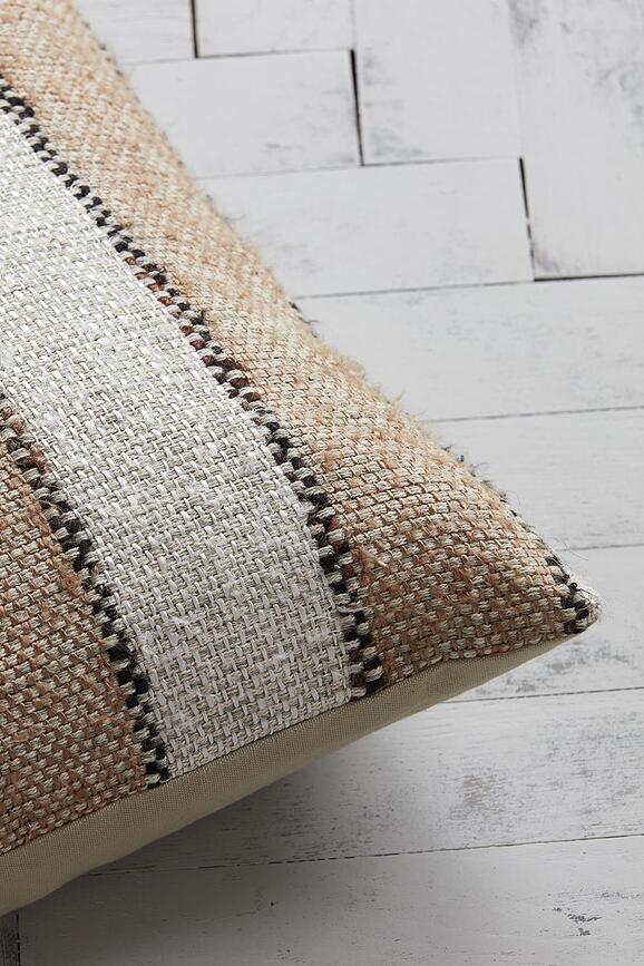 Linn Housse de Coussin 50 x 50 cm, bleue