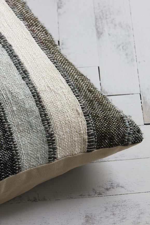 Linn Housse de Coussin 50 x 50 cm, bleue