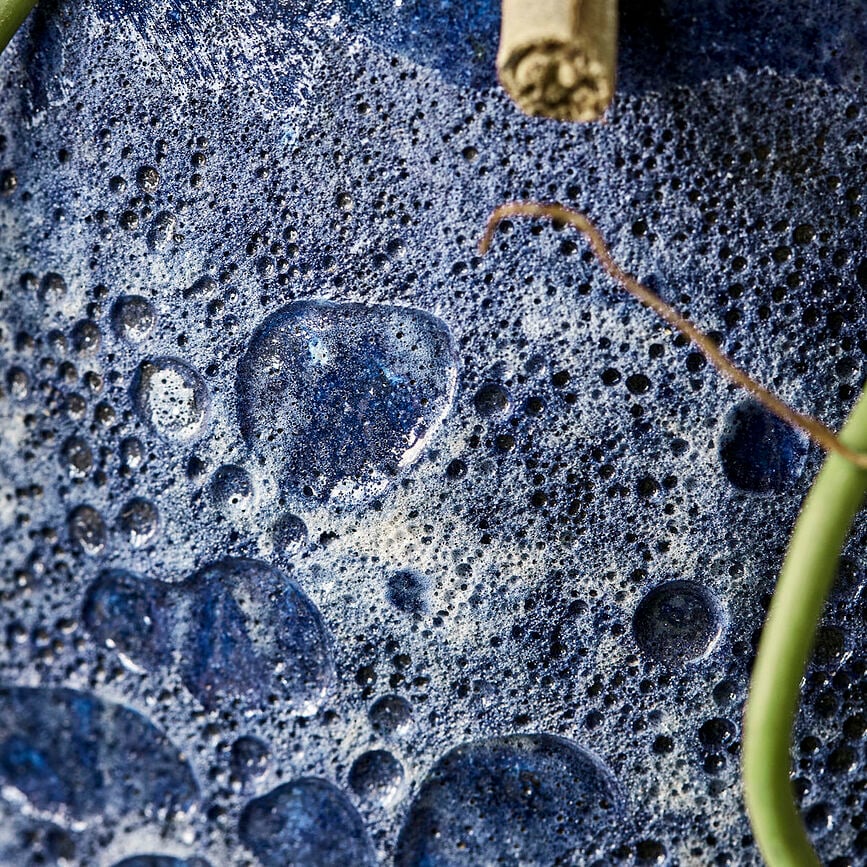 Macetero Pavi, 28 cm, azul