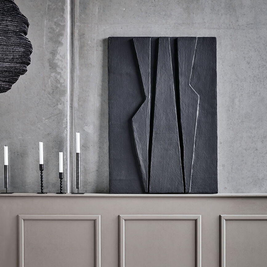 Machie Décoration Murale, noire mate