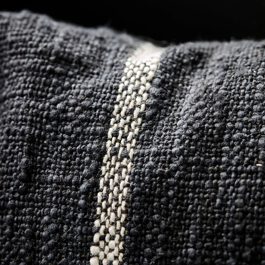 Manta Tuur, 130 x 180 cm, blanco y negro