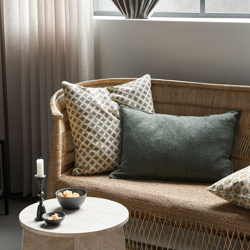 Mari Housse de Coussin, 50 x 50 cm, beige