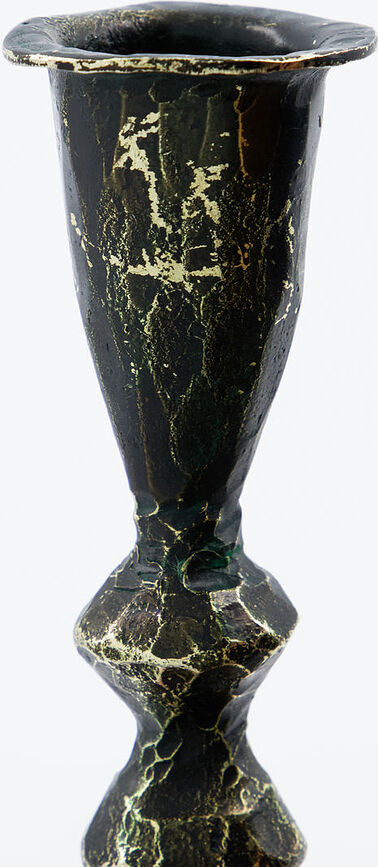 Mero Bougeoir pour bougie classique, 16 cm, noir