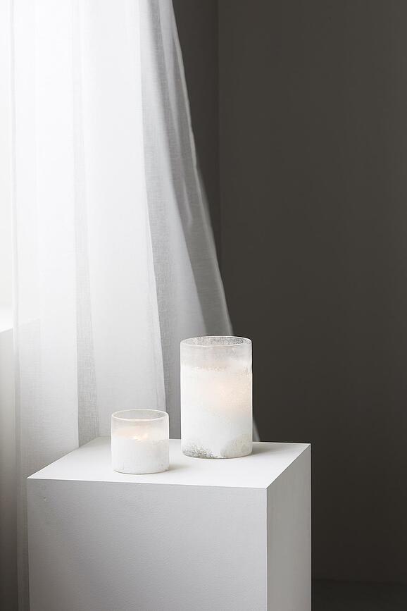 Mist Bougeoir petit, blanc