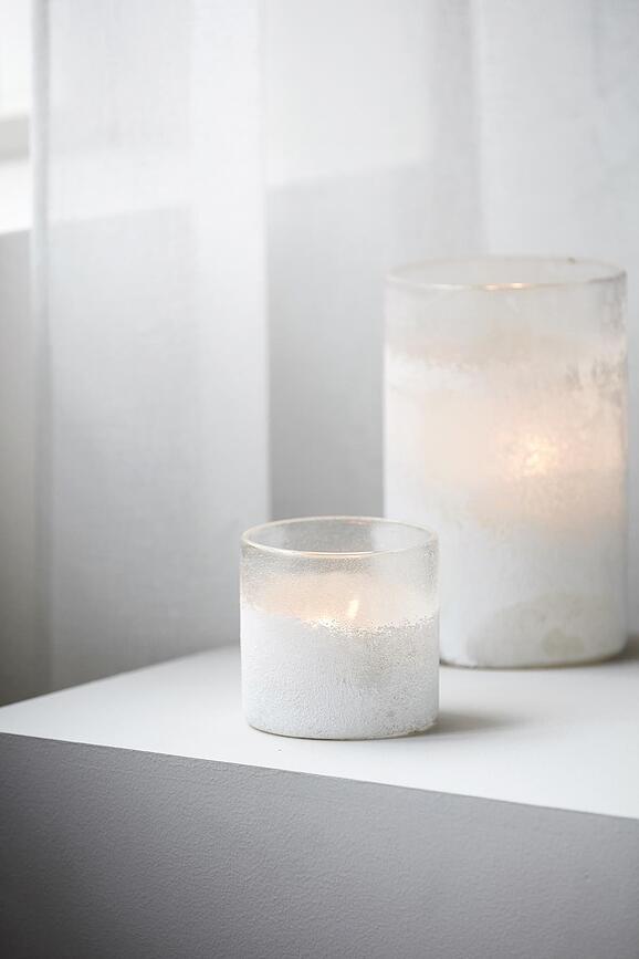 Mist Bougeoir petit, blanc