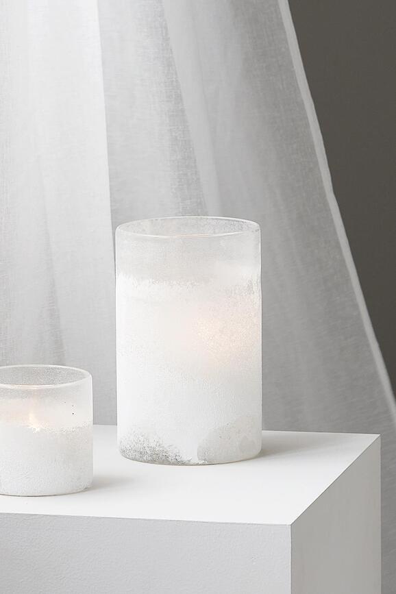 Mist Bougeoir petit, blanc