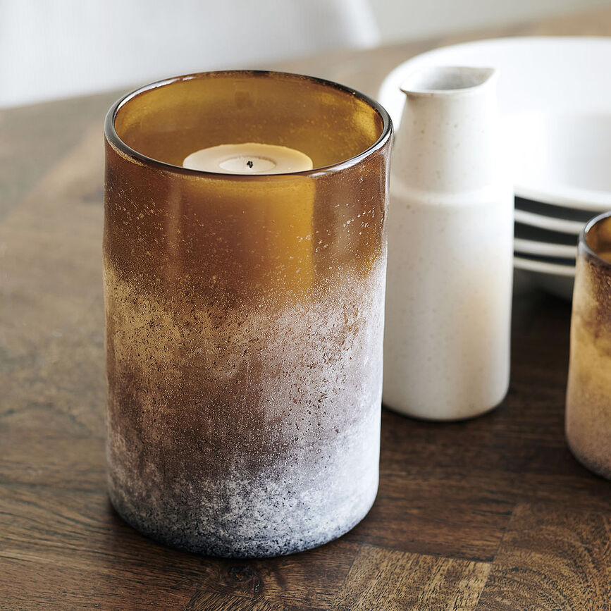 Mist Bougeoir, petit, marron