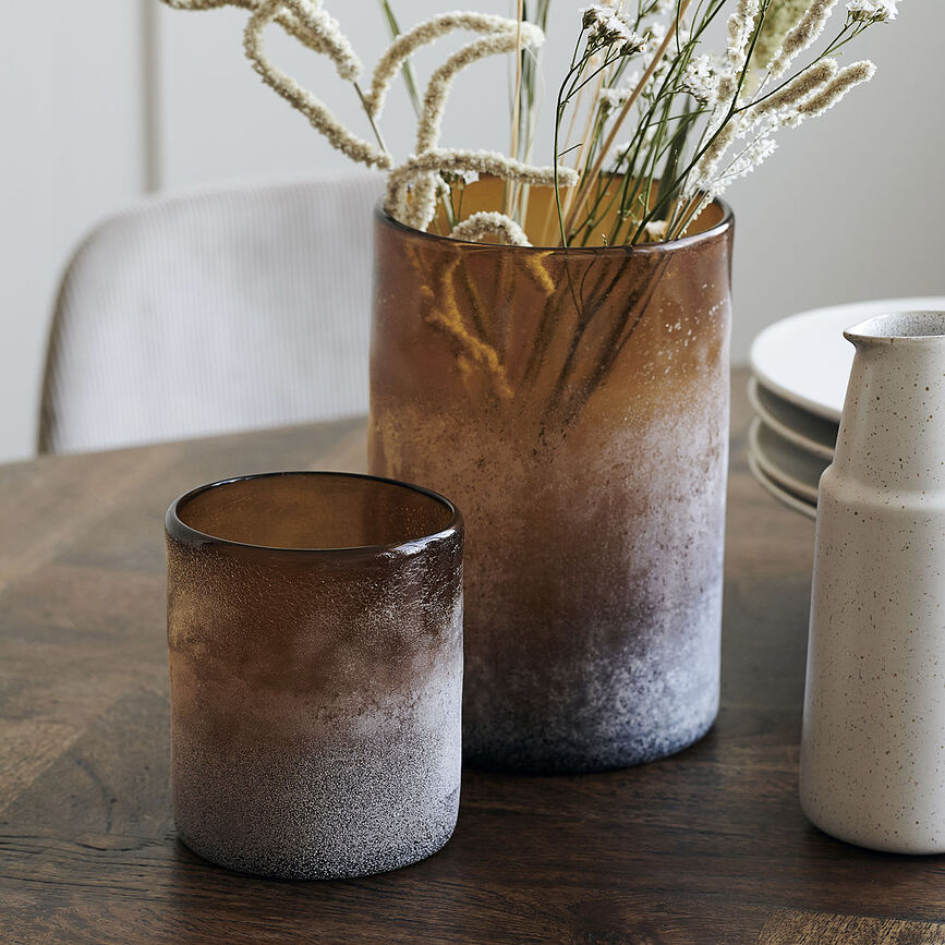 Mist Bougeoir, petit, marron