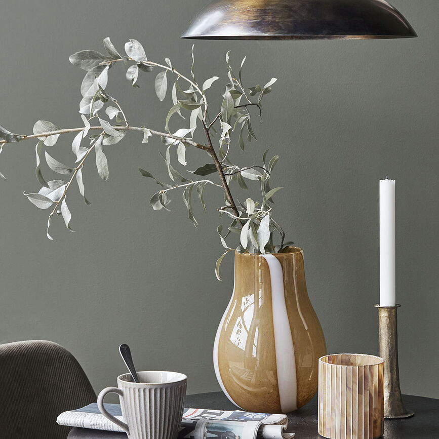 Mooni Vase 23 cm, brun