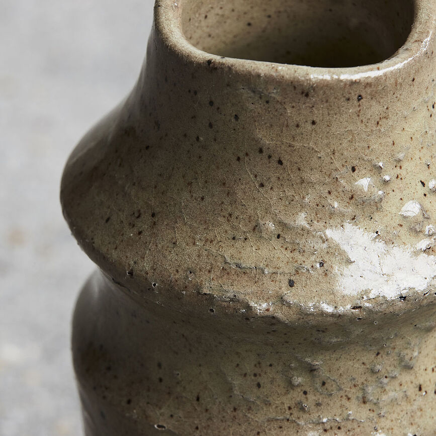 Nature Βάζο, λευκό, με υφή άμμου