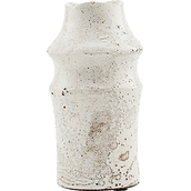 Nature Vase weiß mit Sandstruktur