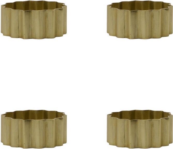 Nello Serviettenringe 4,5 cm, gold, 4 St.