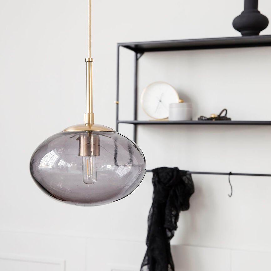 Opal Viseča svetilka, 22 cm, bela