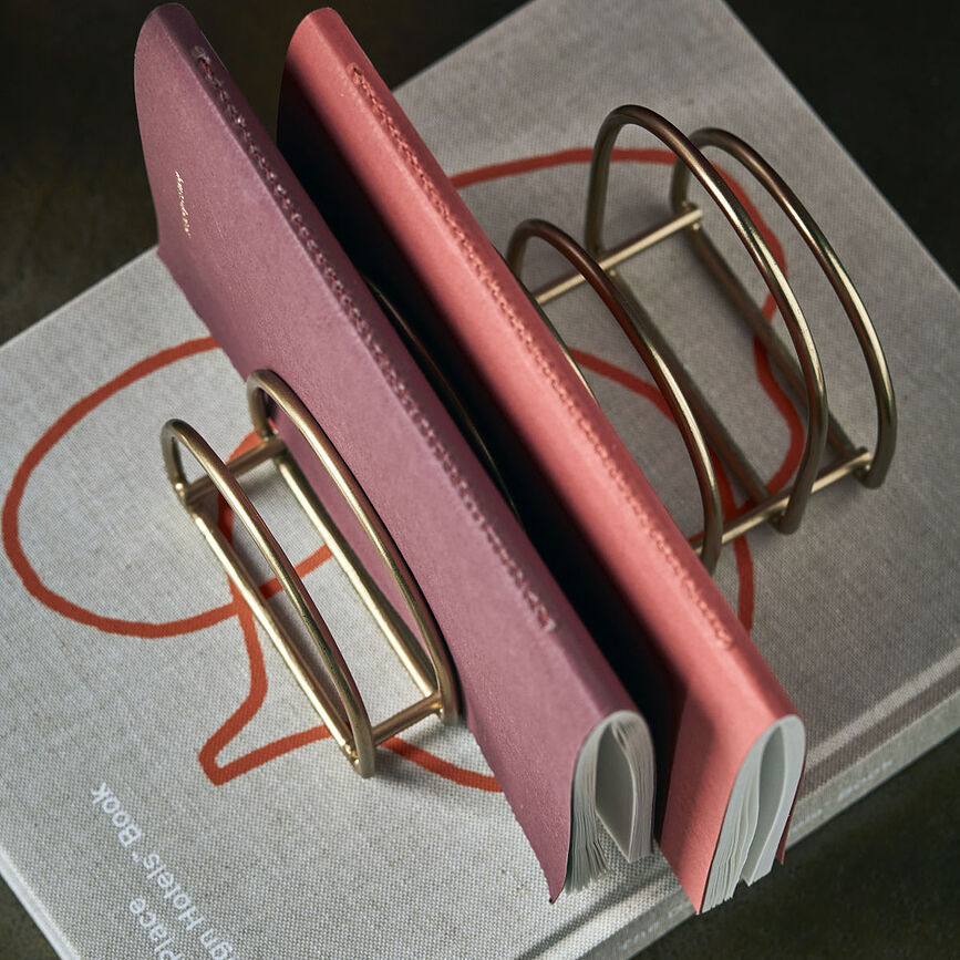 Organizador de Escritorio Pampi, 24 cm, dorado