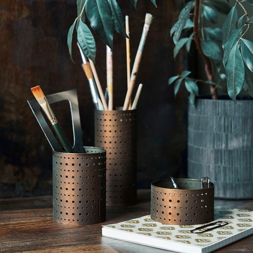 Organizadores de latón antiguo Pefa, 3 unidades