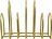 Organizer da scrivania Pampi 16 cm di colore oro