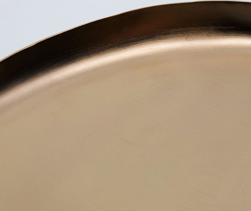 Osea Δίσκος διακοσμητικός, 41 cm, ορείχαλκος αντικέ