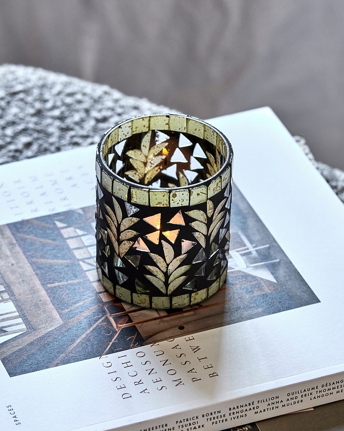 Palm Svijećnjak za lučice 8 cm crni