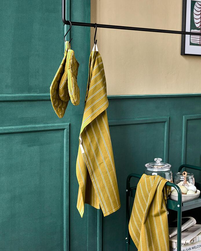 Paños de Cocina Cook, mostaza, 2 unidades