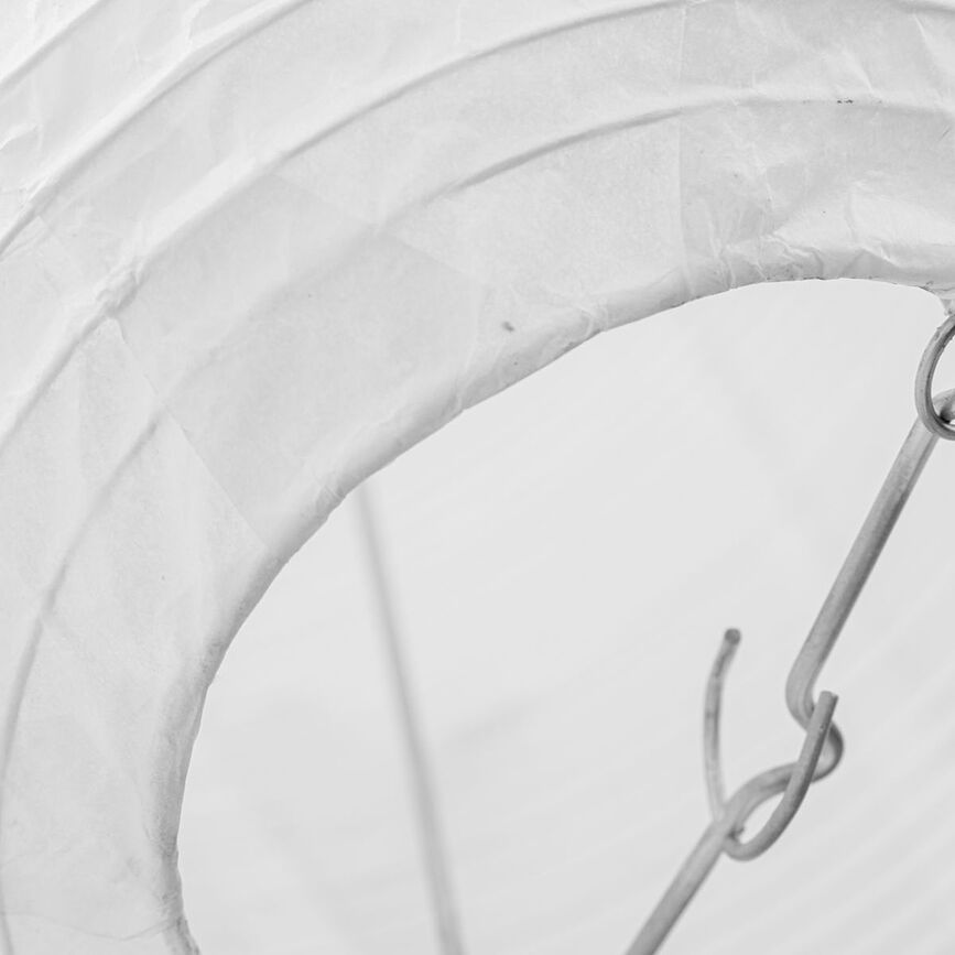 Pantalla Rica, 38 cm, blanca