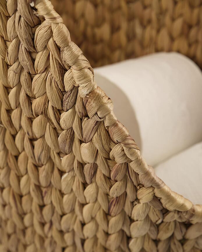 Paper Natural Porte-Papier Toilette sur Pied avec panier, 16 x 50 cm