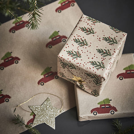 Papier do pakowania prezentów Crafty świąteczny 2 szt.