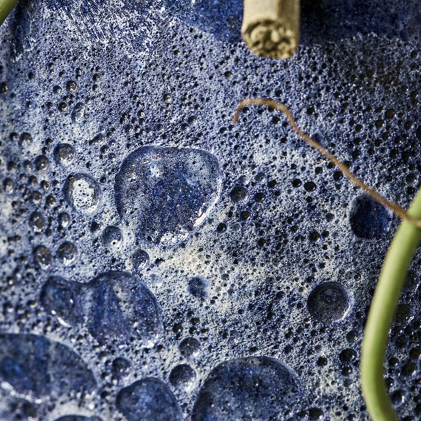 Pavi Lonček za rože, 28 cm, moder