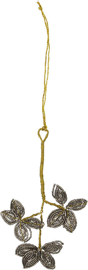 Pearl Χριστουγεννιάτικα Διακοσμητικά, γκρι, χρυσά, 3 τμχ