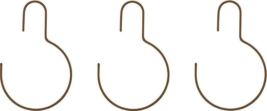 Perchas Wire redondas, Pack de 3 unidades