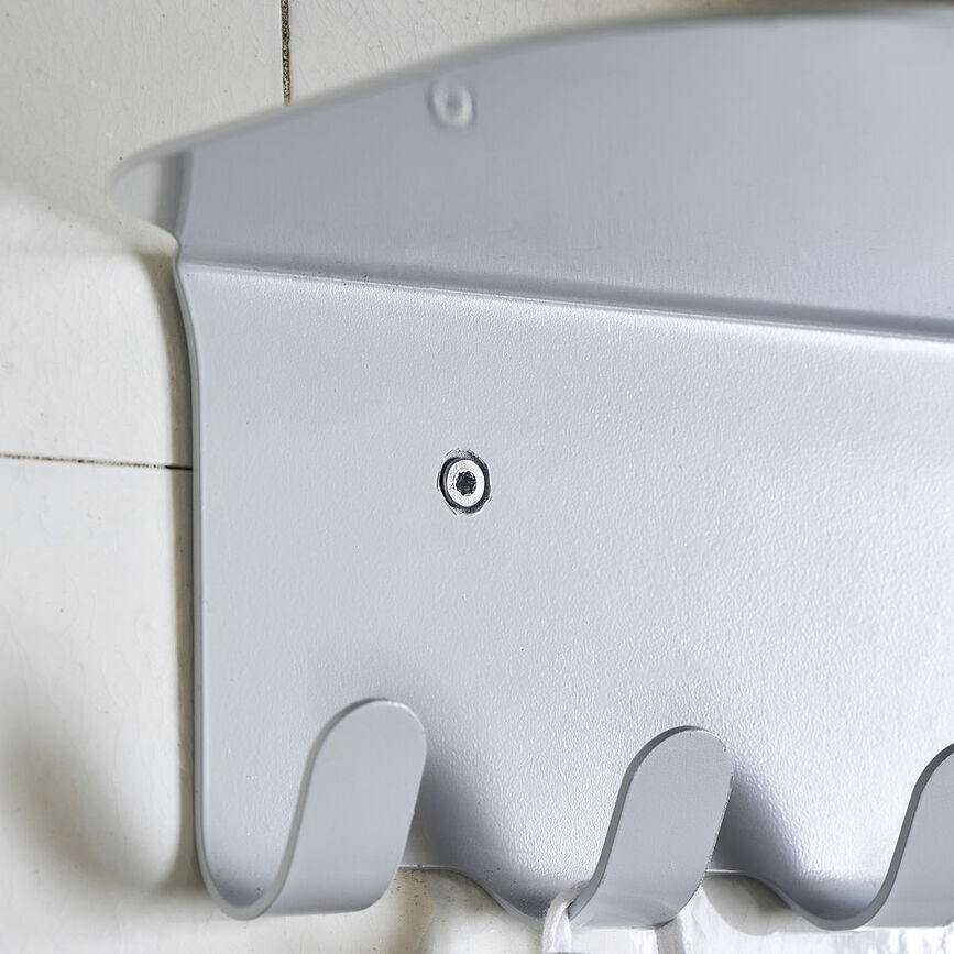 Perchero de pared con estante Book, negro