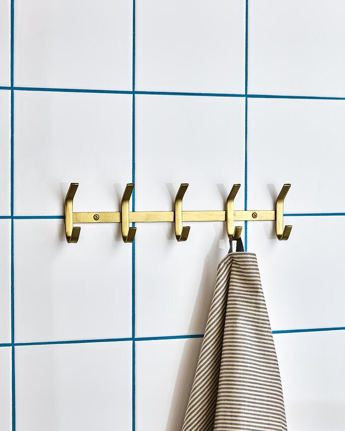 Perchero de Pared Hank, dorado