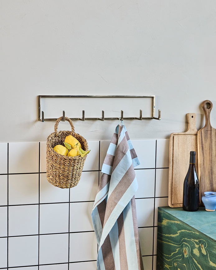 Perchero de pared HDRack, plateado