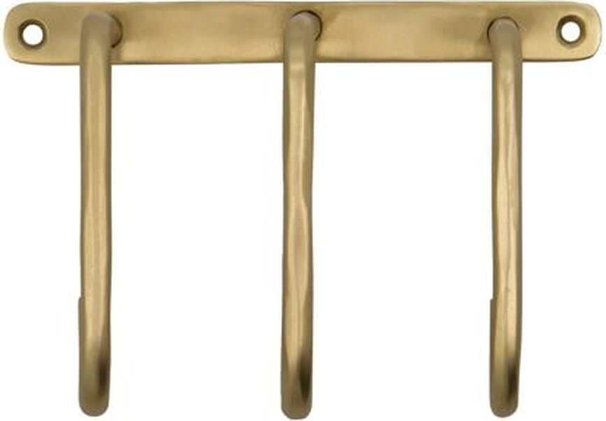 Perchero de pared Welo, latón cepillado