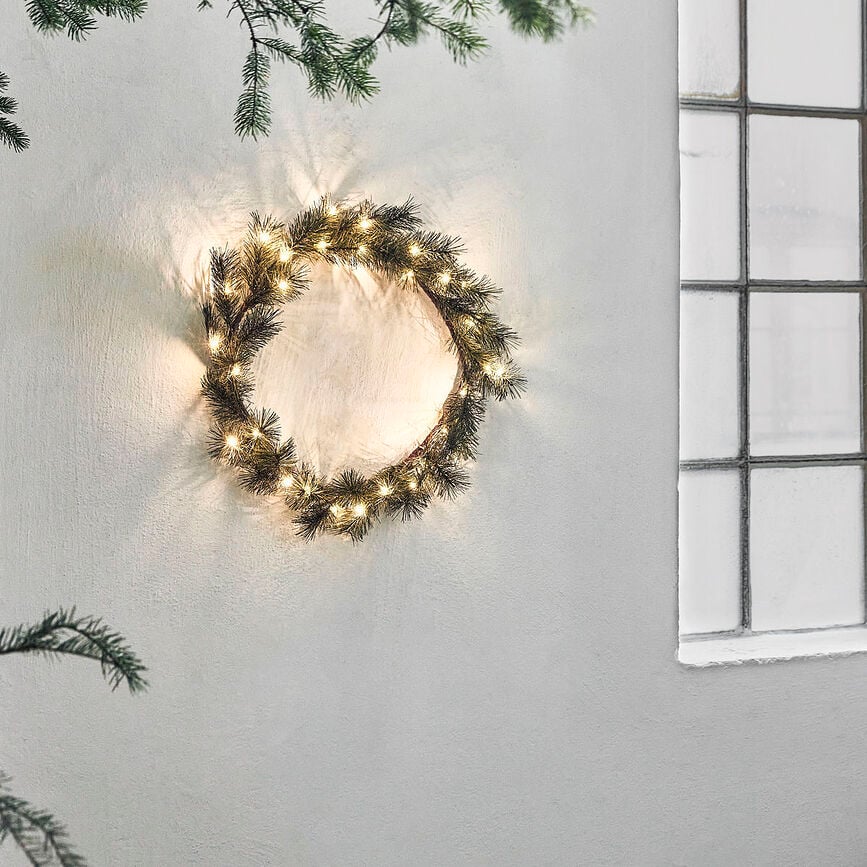 Peuce Couronne de Noël LED, 40 cm